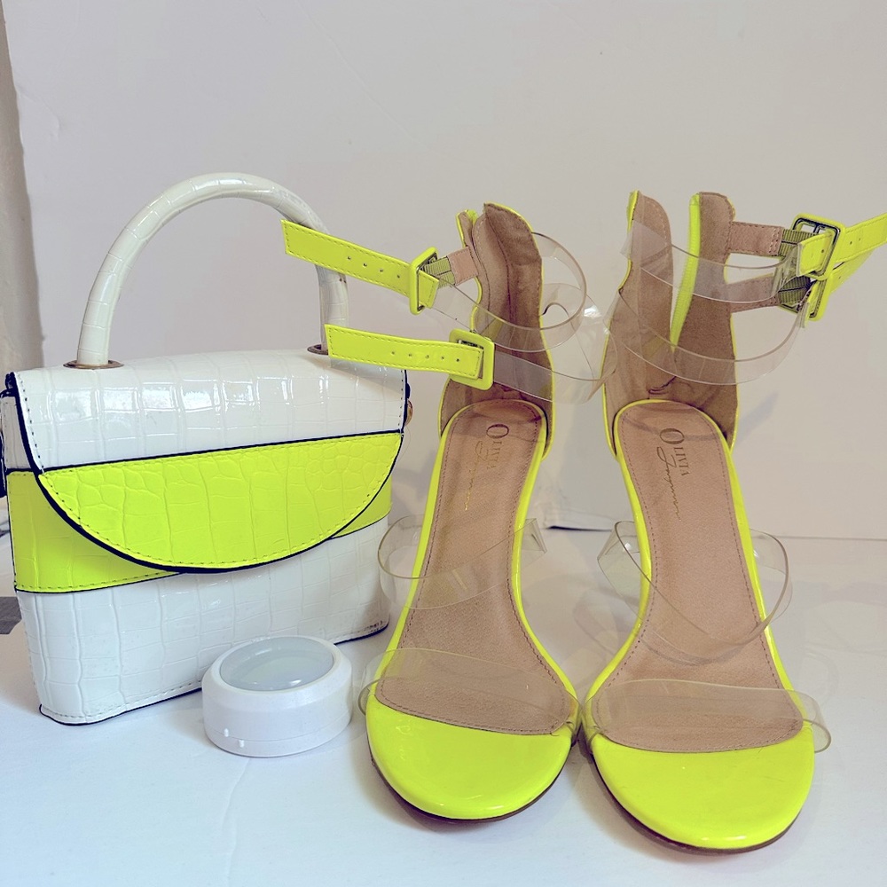 Heels and purse